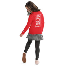 Youth Girls Long Sleeve Judo Rash Guard – Kids Martial Arts Training Shirt - Scarlet Exclusive Girls Judo Long Sleeve Rash Guard Youth