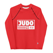 Youth Girls Long Sleeve Judo Rash Guard – Kids Martial Arts Training Shirt - Scarlet Exclusive Girls Judo Long Sleeve Rash Guard Youth