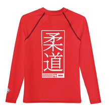 Youth Girls Long Sleeve Judo Rash Guard – Kids Martial Arts Training Shirt - Scarlet Exclusive Girls Judo Long Sleeve Rash Guard Youth