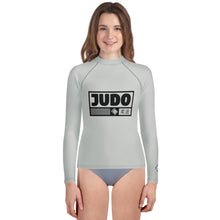 Youth Girls Long Sleeve Judo Rash Guard – Training and Competition Apparel - Smoke Exclusive Girls Judo Long Sleeve Rash Guard Youth