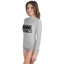 Youth Girls Long Sleeve Judo Rash Guard – Training and Competition Apparel - Smoke Exclusive Girls Judo Long Sleeve Rash Guard Youth