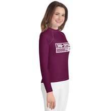 Youth Girls Long Sleeve Martial Arts Rash Guard – BJJ & MMA Training - Tyrian Purple Exclusive Girls Jiu-Jitsu Long Sleeve Rash Guard Youth