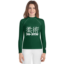 Youth Girls Long Sleeve Rash Guard – Timeless Jiu-Jitsu Design – Sherwood Forest