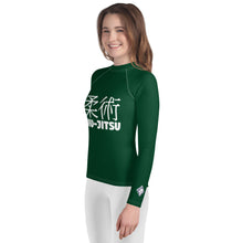 Youth Girls Long Sleeve Rash Guard – Timeless Jiu-Jitsu Design – Sherwood Forest