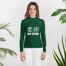 Youth Girls Long Sleeve Rash Guard – Timeless Jiu-Jitsu Design – Sherwood Forest