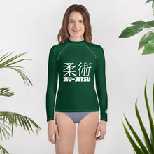 Youth Girls Long Sleeve Rash Guard – Timeless Jiu-Jitsu Design – Sherwood Forest