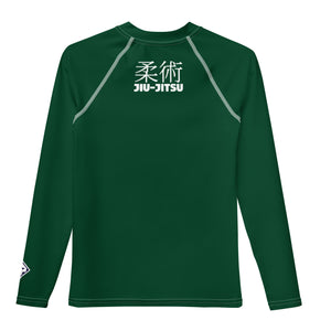 Youth Girls Long Sleeve Rash Guard – Timeless Jiu-Jitsu Design – Sherwood Forest