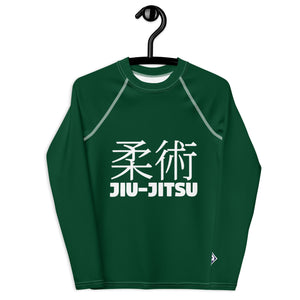 Youth Girls Long Sleeve Rash Guard – Timeless Jiu-Jitsu Design – Sherwood Forest