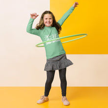Youth Girls Long Sleeve Rash Guard – Traditional BJJ Style – Vista Blue