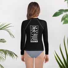 Youth Girls Martial Arts Rash Guard – Long Sleeve Judo Training Top - Noir Exclusive Girls Judo Long Sleeve Rash Guard Youth