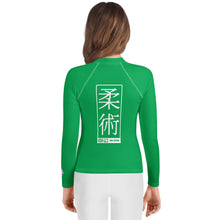 Youth Girls No-Gi Grappling Rash Guard – Long Sleeve Fightwear - Jade