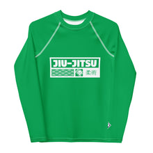 Youth Girls No-Gi Grappling Rash Guard – Long Sleeve Fightwear - Jade
