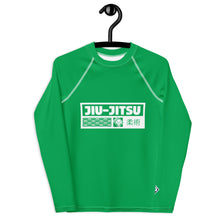 Youth Girls No-Gi Grappling Rash Guard – Long Sleeve Fightwear - Jade