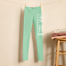 Youth Girls Performance Leggings – BJJ Yoga Pants for Movement - Vista Blue