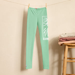 Youth Girls Performance Leggings – BJJ Yoga Pants for Movement - Vista Blue
