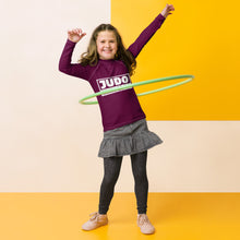 Youth Girls Premium Judo Rash Guard – Long Sleeve Athletic Training Shirt - Tyrian Purple Exclusive Girls Judo Long Sleeve Rash Guard Youth