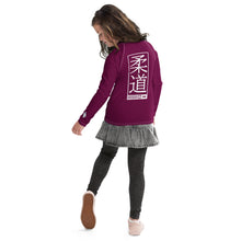 Youth Girls Premium Judo Rash Guard – Long Sleeve Athletic Training Shirt - Tyrian Purple Exclusive Girls Judo Long Sleeve Rash Guard Youth