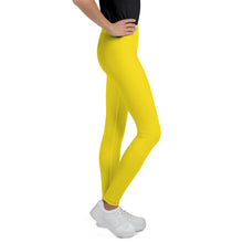 Youth Girls Solid Color Leggings – Gym, Dance & Outdoor Ready - Golden Sun