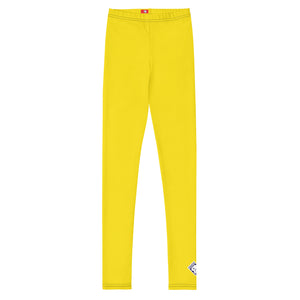 Youth Girls Solid Color Leggings – Gym, Dance & Outdoor Ready - Golden Sun