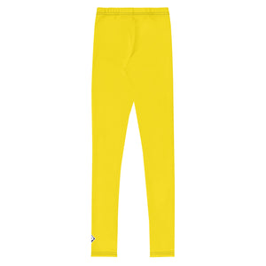 Youth Girls Solid Color Leggings – Gym, Dance & Outdoor Ready - Golden Sun