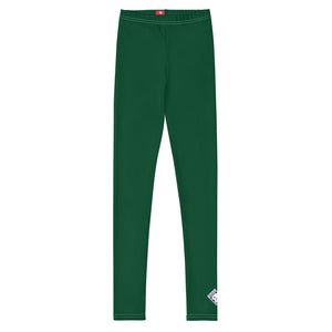 Youth Girls Solid Color Leggings – High Waist & Buttery Soft - Sherwood Forest