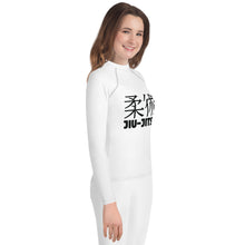 Youth Girls Training Rash Guard – Classic Long Sleeve Jiu-Jitsu Shirt – Snow