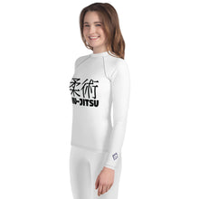 Youth Girls Training Rash Guard – Classic Long Sleeve Jiu-Jitsu Shirt – Snow