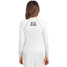 Youth Girls Training Rash Guard – Classic Long Sleeve Jiu-Jitsu Shirt – Snow