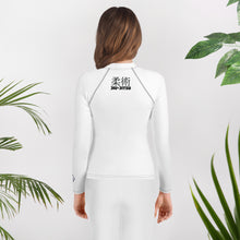 Youth Girls Training Rash Guard – Classic Long Sleeve Jiu-Jitsu Shirt – Snow