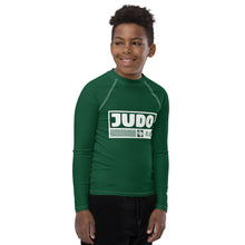 Youth Judo Rash Guard for Boys – Long Sleeve Martial Arts Training Top - Sherwood Forest Boys Exclusive Judo Long Sleeve Rash Guard Youth