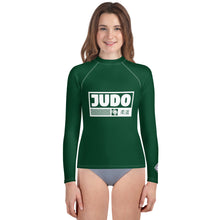 Youth Judo Rash Guard for Girls – Long Sleeve Martial Arts Training Top - Sherwood Forest