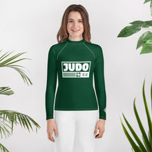 Youth Judo Rash Guard for Girls – Long Sleeve Martial Arts Training Top - Sherwood Forest