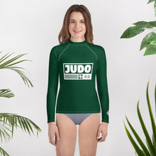 Youth Judo Rash Guard for Girls – Long Sleeve Martial Arts Training Top - Sherwood Forest