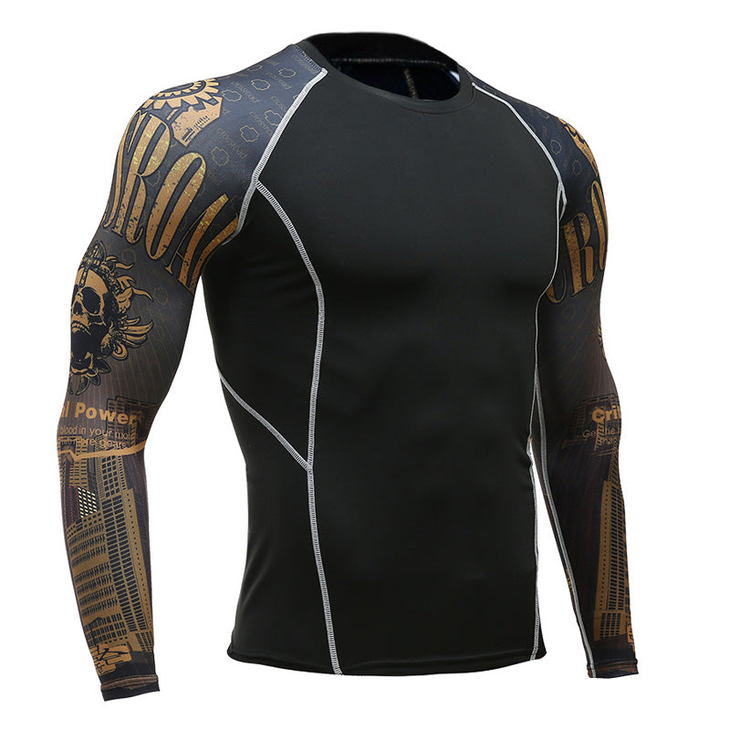 Critical Power Long Sleeve No Gi BJJ Compression Rash Guard for Jiu-Jitsu, MMA, Grappling and Wrestling Long Sleeve Rash Guard