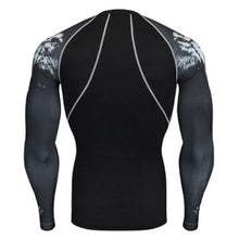 Lone Wolf Long Sleeve No Gi BJJ Compression Rash Guard for Jiu Jitsu, MMA, Grappling and Wrestling Long Sleeve Rash Guard