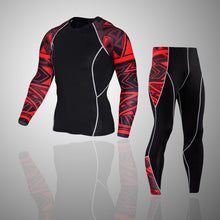 Crimson Abstract 2 Long Sleeve No Gi BJJ Compression Rash Guard & Leggings/Spats for Jiu Jitsu, MMA, Grappling & Wrestling Kit - Soldier Complex