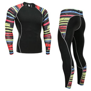 Zombie Rainbow Noir Long Sleeve No Gi BJJ Compression Rash Guard & Leggings/Spats for Jiu Jitsu, MMA, Grappling & Wrestling Kit Kit Leggings Long Sleeve Rash Guard Spats