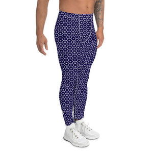 Men's African Print Adinkra Athletic Leggings for Running, Gym, Jiu-Jitsu and MMA Adinkra African Print Exclusive Leggings Mens Spats trousers