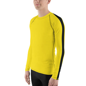 Men's Long Sleeve Bruce Lee Game of Death Compression Rash Guard: Perfect for No Gi BJJ, MMA, Grappling, and Wrestling - Soldier Complex