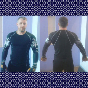 Critical Power 2 Long Sleeve No Gi BJJ Compression Rash Guard, Leggings & Shorts for Jiu Jitsu, MMA, Grappling & Wrestling Kit - Soldier Complex