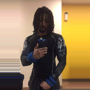 Cold Steel 2 Long Sleeve No Gi BJJ Compression Rash Guard, Leggings & Shorts for Jiu Jitsu, MMA, Grappling & Wrestling Kit - Soldier Complex