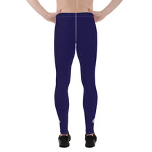 Men's Midnight Blue Athletic Leggings for Running, Gym, Jiu-Jitsu and MMA - Soldier Complex