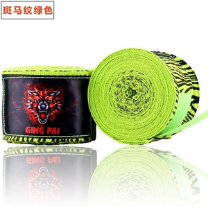 Neon Green Zebra Stripe Hand Wraps for Boxing, KickBoxing, Muay Thai and MMA - Soldier Complex