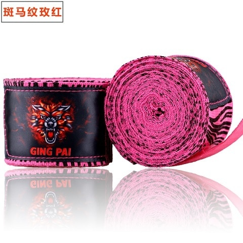 Pink Zebra Stripe Hand Wraps for Boxing, KickBoxing, Muay Thai and MMA - Soldier Complex