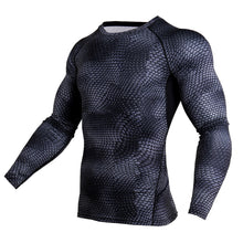 Train in Style with Serpentine Long Sleeve Compression Rash Guard & Leggings Set for No Gi BJJ - Soldier Complex
