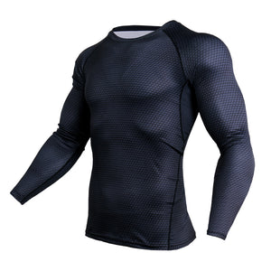 Train in Style with Serpentine Long Sleeve Compression Rash Guard & Leggings Set for No Gi BJJ - Soldier Complex