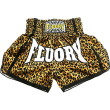 Leopard Print Muay Thai Shorts - Floury - Unisex Kick Boxing Kickboxing Mens Muay Thai Striking Unisex Womens