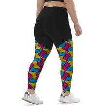 Women's Two Tone Ankara Wax Print High Waist Yoga Pants Workout Leggings For Jiu Jitsu, MMA, No Gi & Wrestling 001 - Soldier Complex