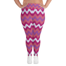 Women's High Waist Plus Size Ripple Mulberry Leggings Tights - Soldier Complex