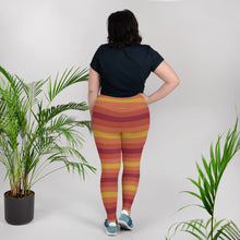Women's High Waist Plus Size Striped Autumn Leggings Yoga Pants - Soldier Complex